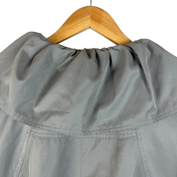 Vertigo Paris Jacket Ruffle Neckline Dusty Green Size Medium - Picture 11 of 11